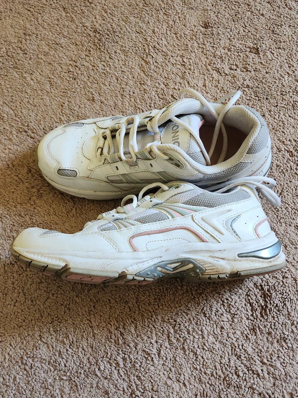 Vionic Walker Athletic Comfort Walking Pink Grey Sneaker Ladies 8.5
